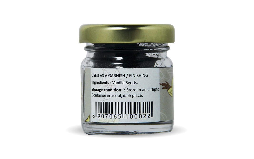 Puramio Vanilla Seeds    Glass Jar  20 grams